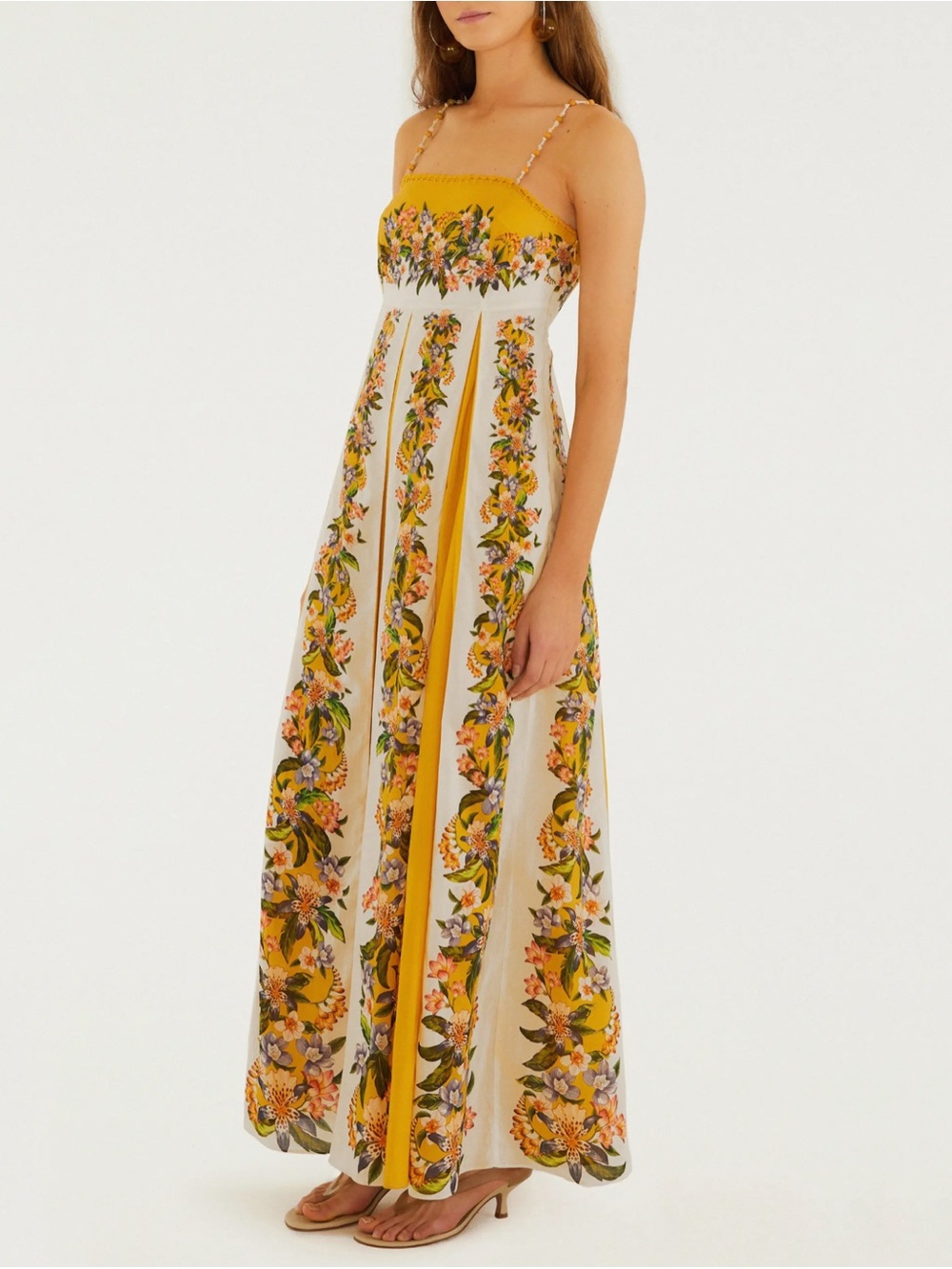 Farm Rio Sand Hilo Stripes Maxi Sundress - Picture 2 of 10